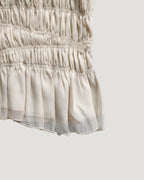 shirring bustier