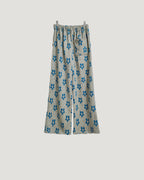 flower jacquard pants