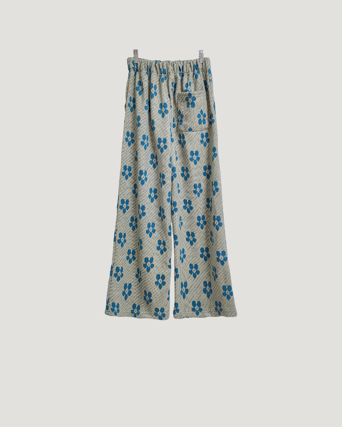 flower jacquard pants