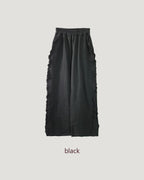 side frill sweat pants