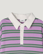 multi stripe rugby shirt