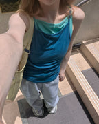 square neck basic color camisole