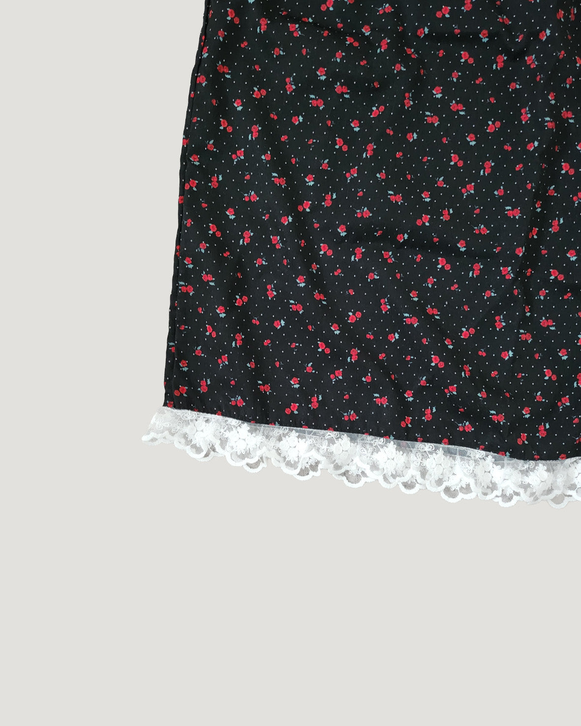 flower lace point midi skirt