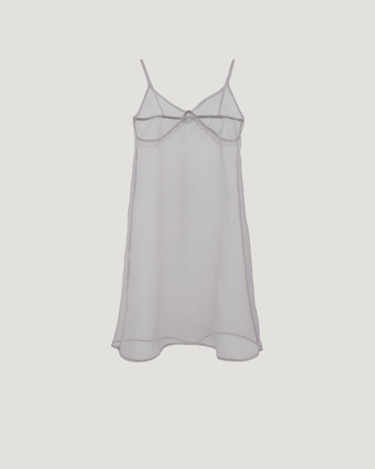sheer frill camisole dress