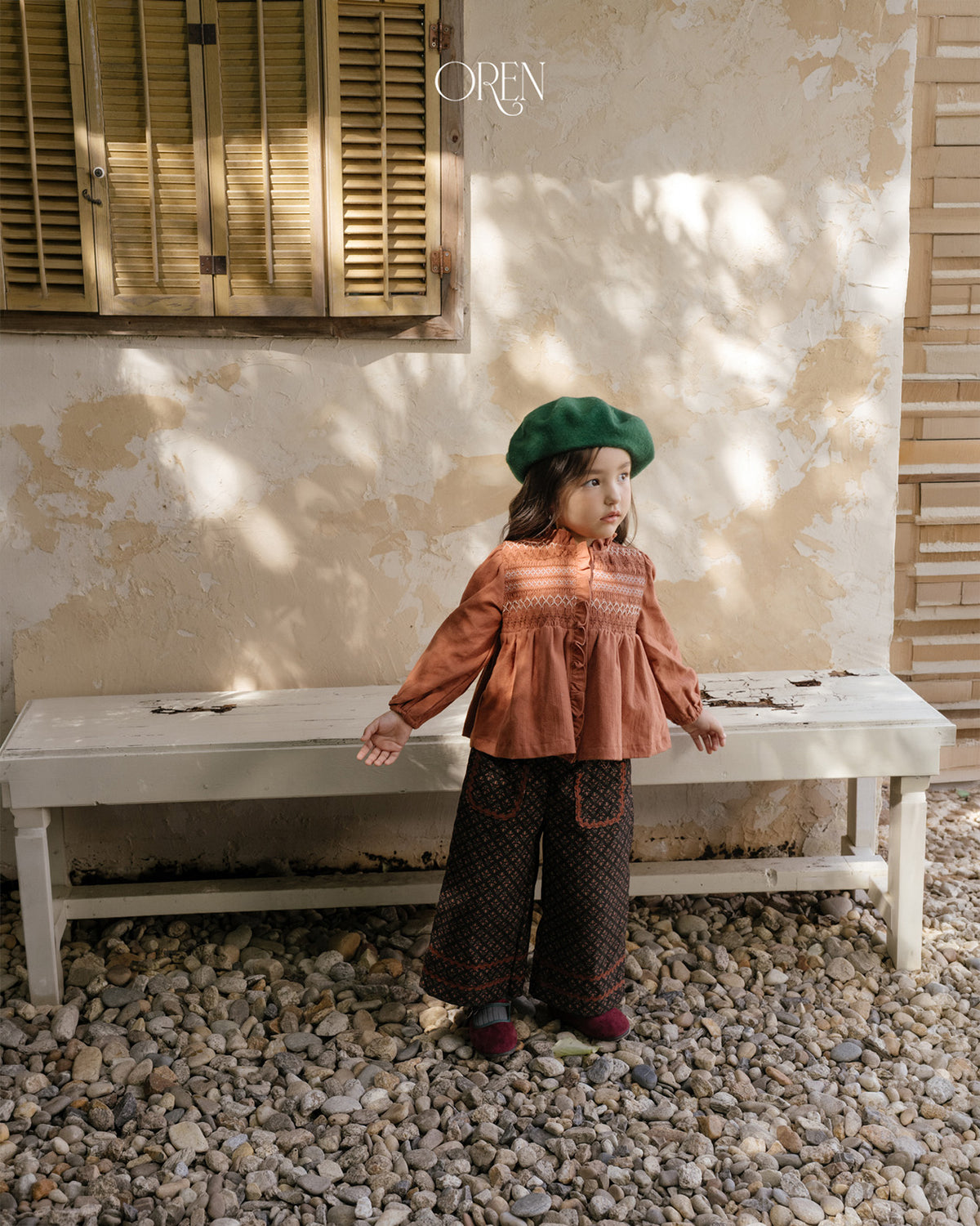 【OREN】merci smock blouse