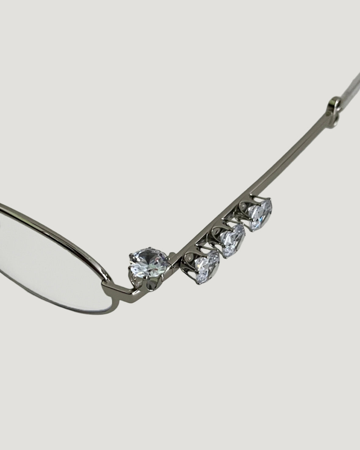 silver kirakira cubic glass