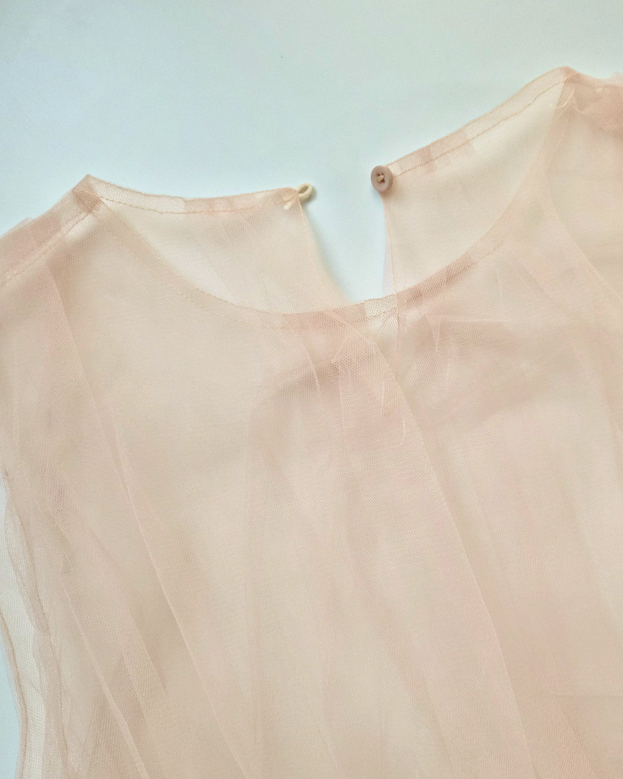 sheer layered waist frill tulle dress