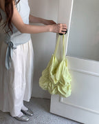 shirring color nylon bag