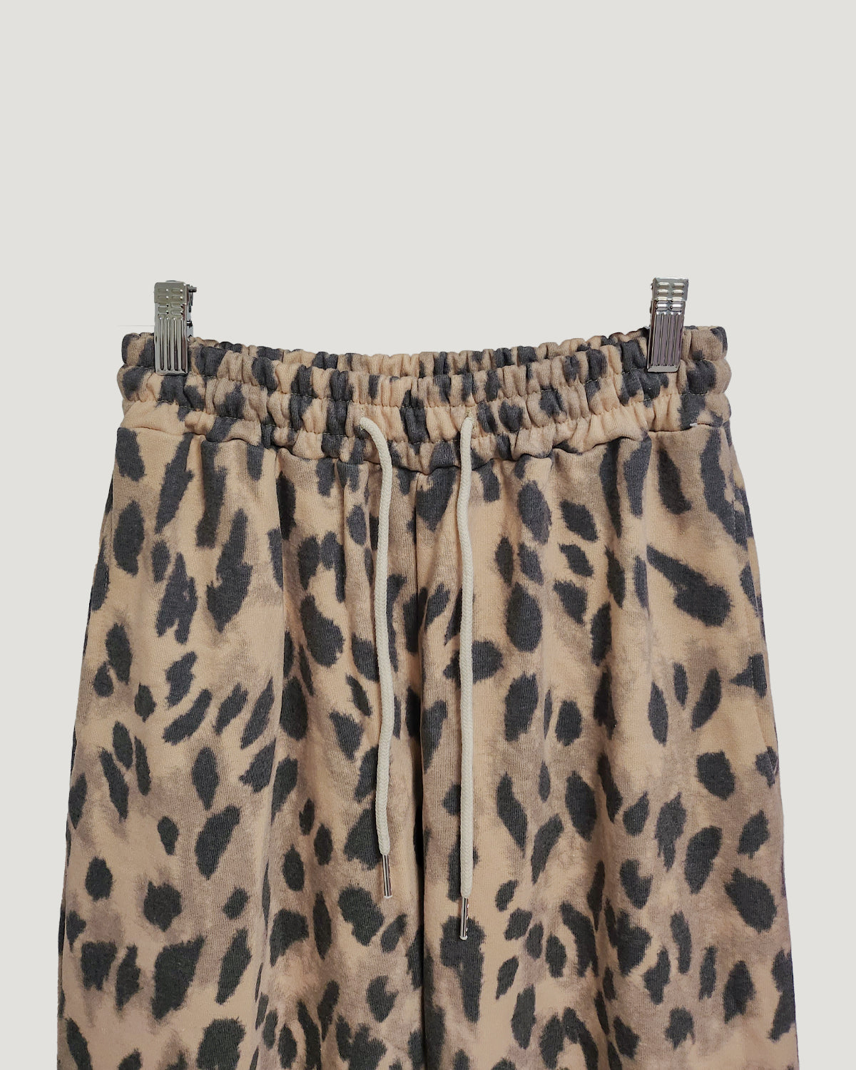 leopard sweat jogger pants