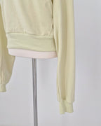V neck light sweat hood T