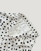 polka dot hem frill skirt