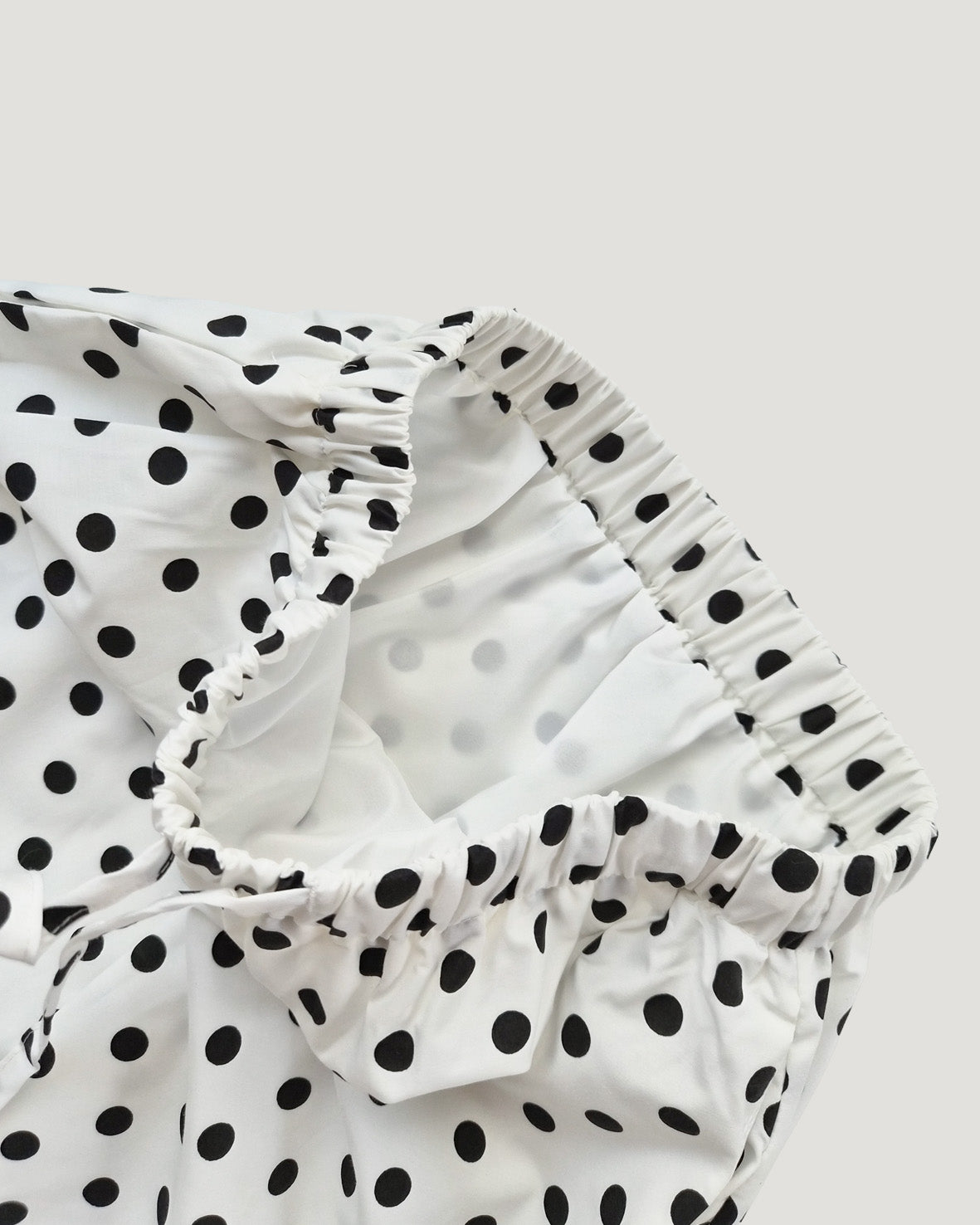 polka dot hem frill skirt