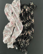 flower sheer leg warmers