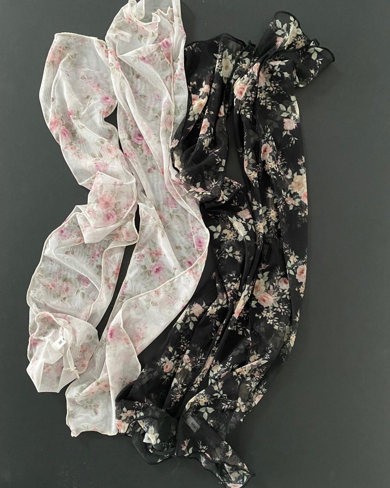 flower sheer leg warmers