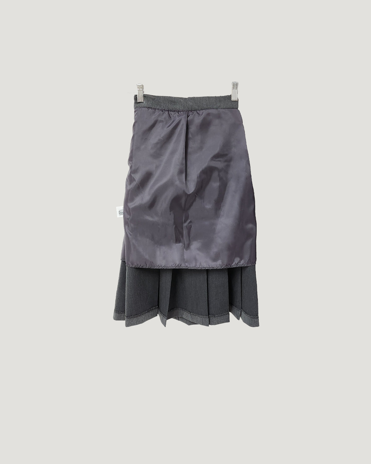 waist frill pleats middle skirt