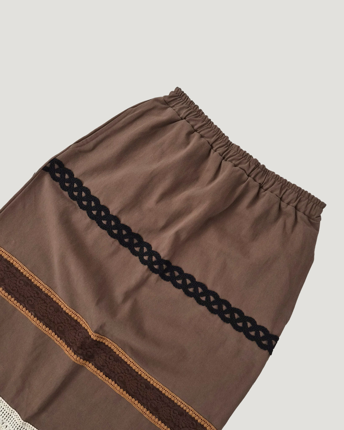 fringe design long skirt