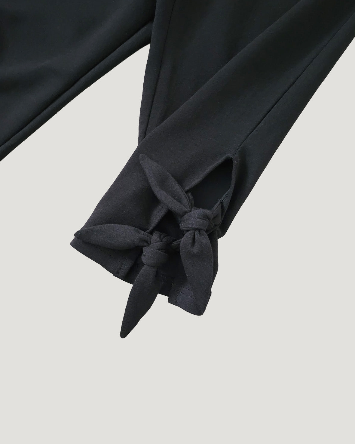 side ribbon half pants