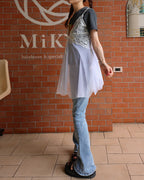 sheer baby doll mini dress