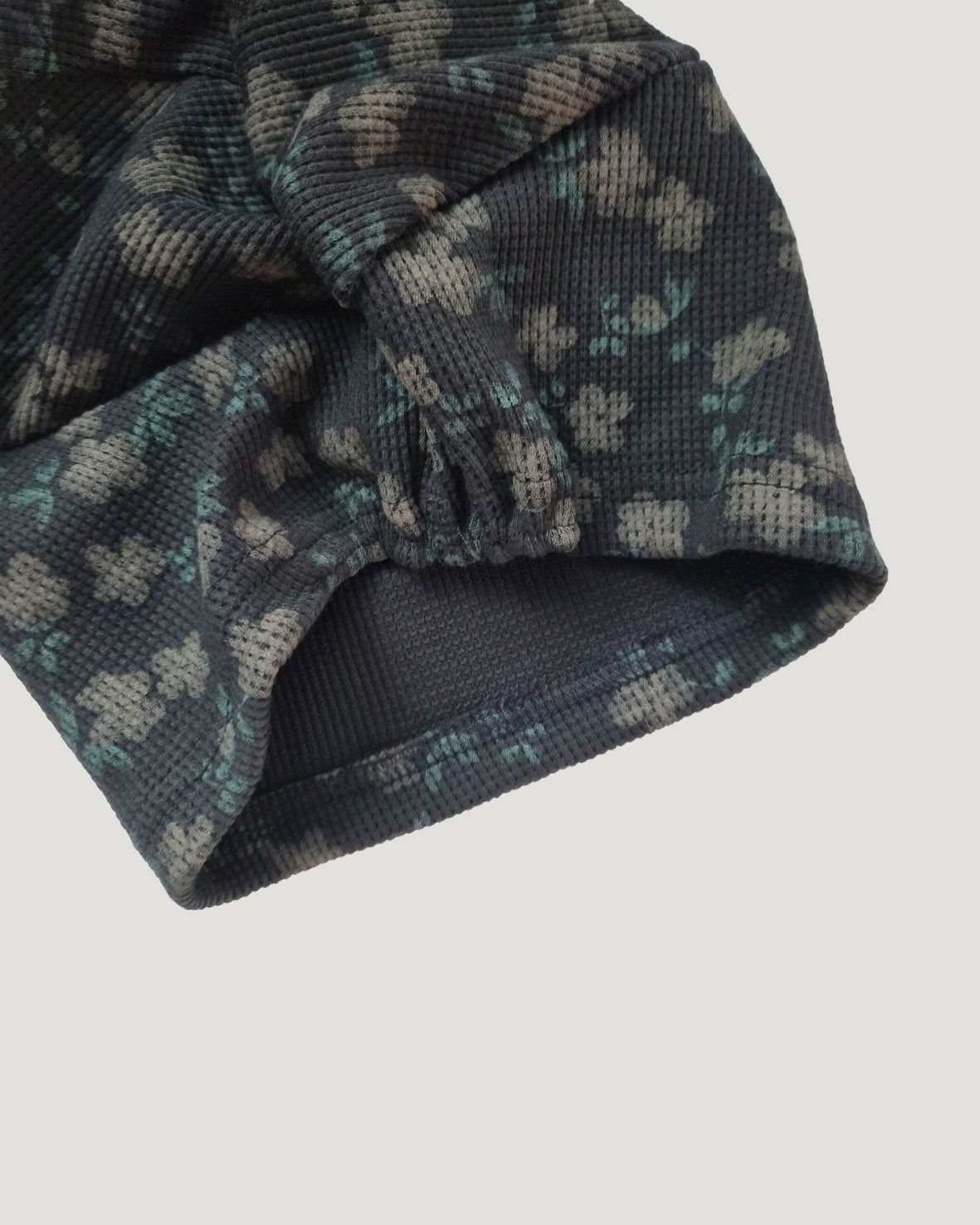flower pattern waffle beanie