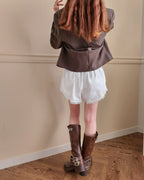 lace point balletcore short pants