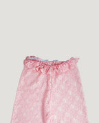 waist frill lace half leggings