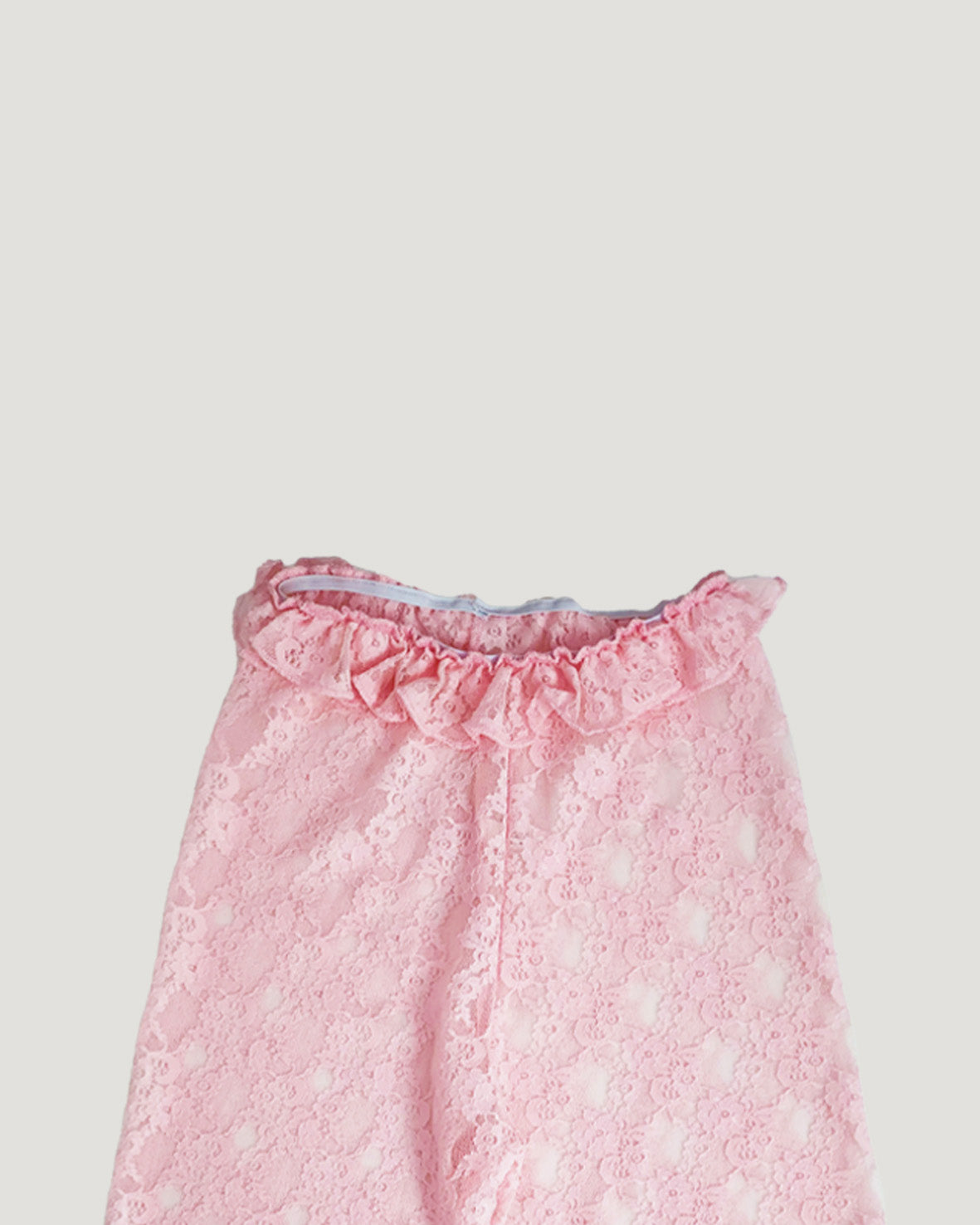 waist frill lace half leggings