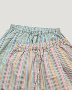 multi stripe wide pants