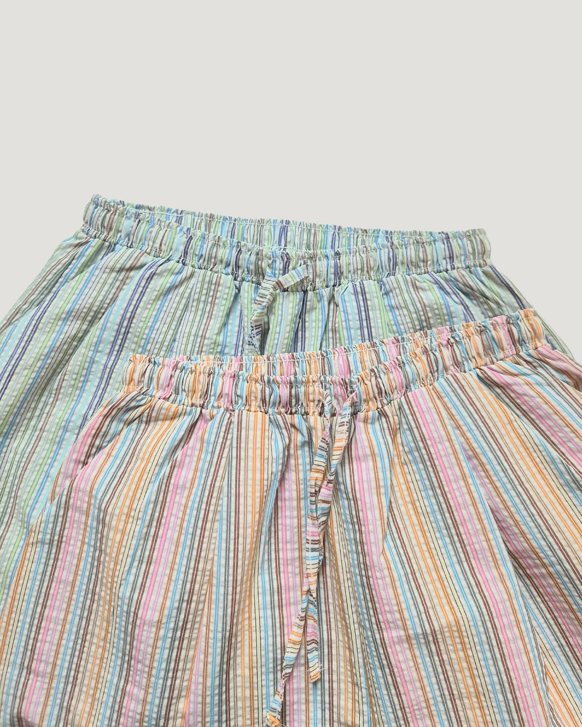 multi stripe wide pants