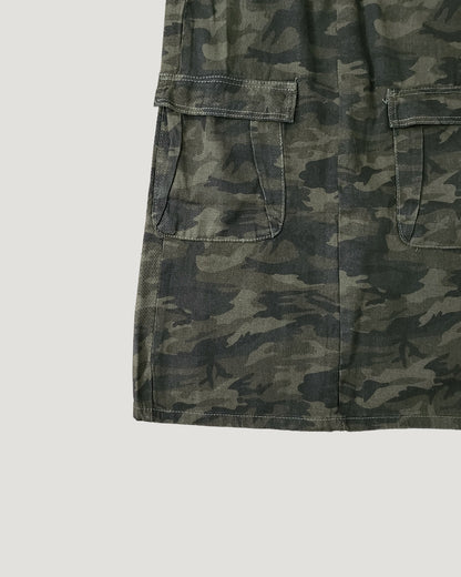 camouflage cargo skirt