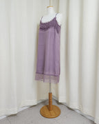 lace point camisole midi dress