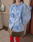 flower motif shirts
