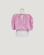 volume balloon sleeveless nylon top