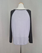 flower raglan sleeve T