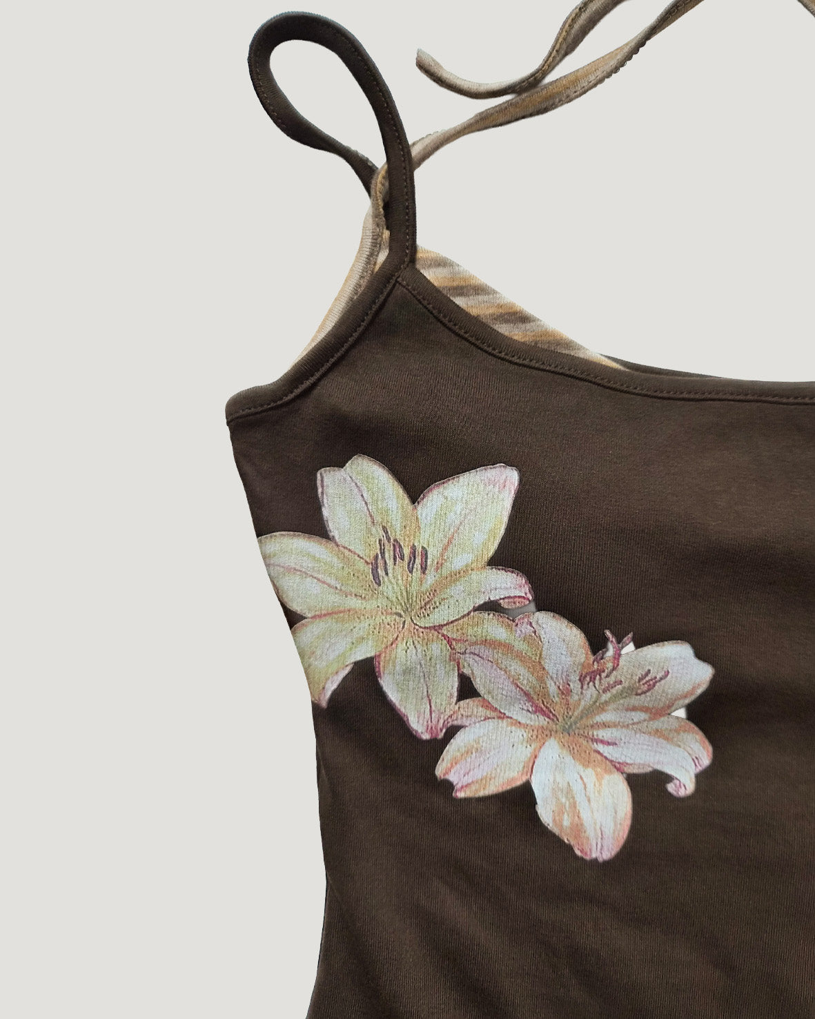 plumeria flower camisole
