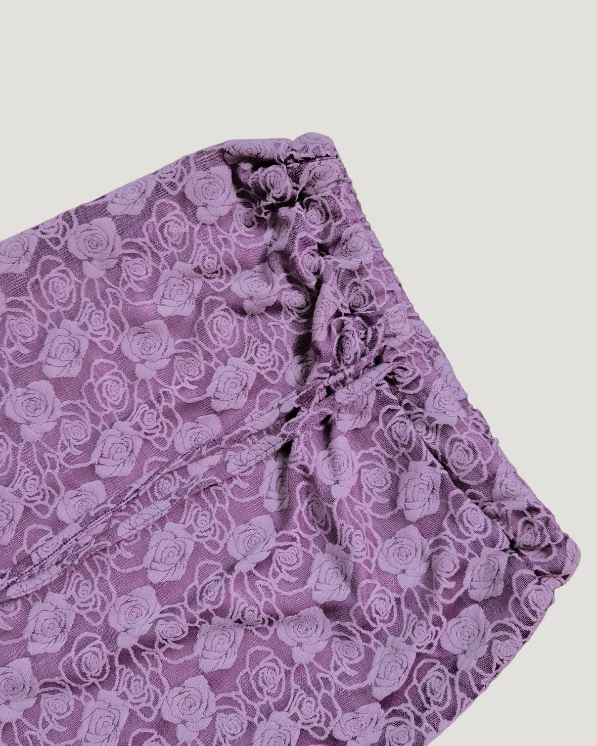 vintage like rose pattern long skirt