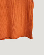 high neck rib knit T
