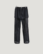 lace sheer line pants