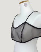 sheer short bustier