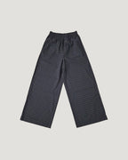 check skirt layered pants