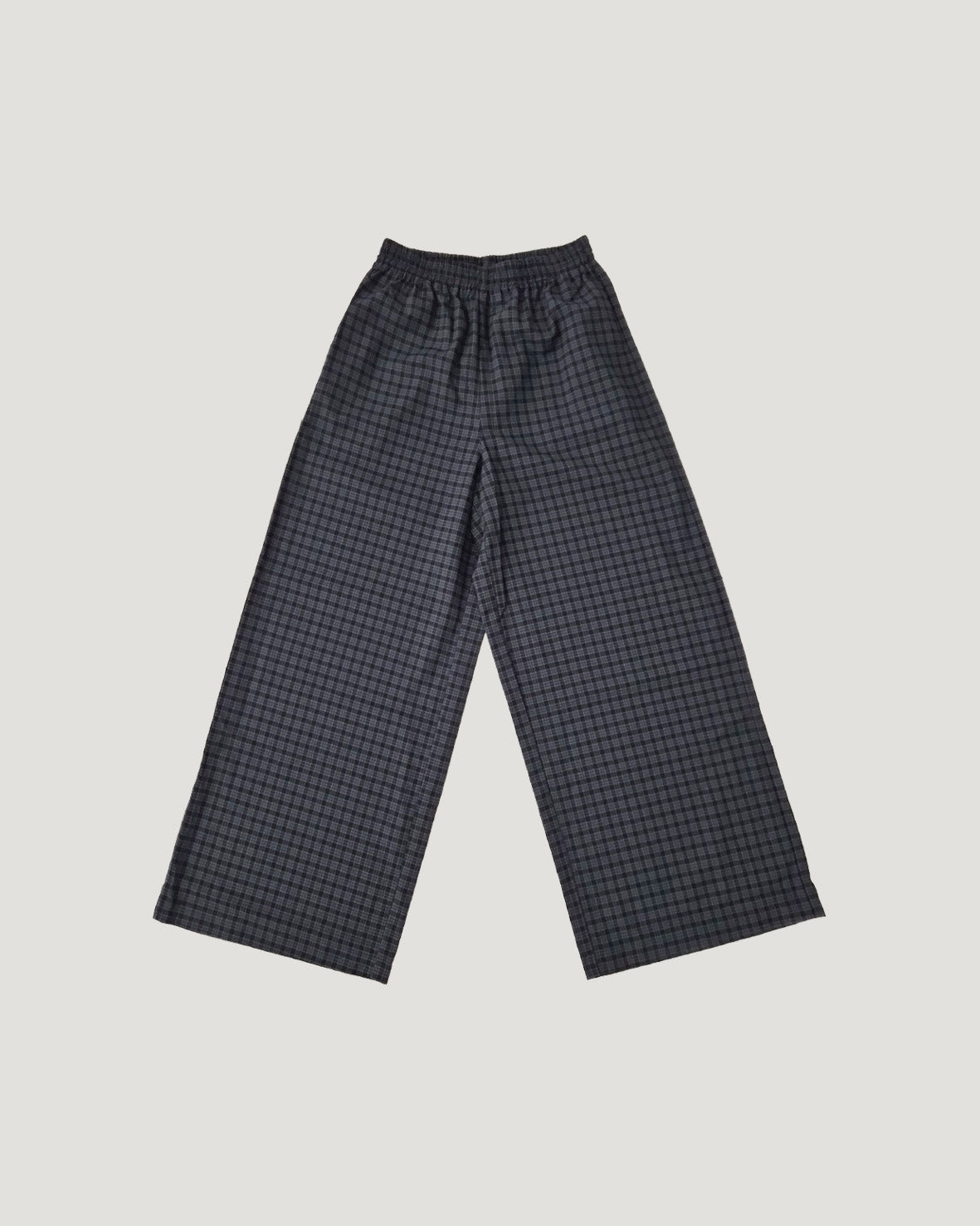 check skirt layered pants