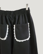 lace line sweat jogger pants