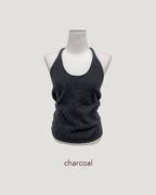 wool halter neck bustier