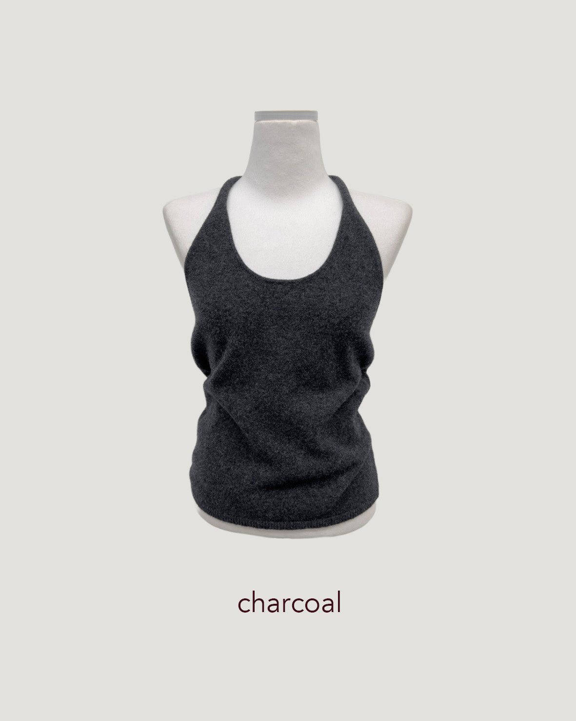 wool halter neck bustier