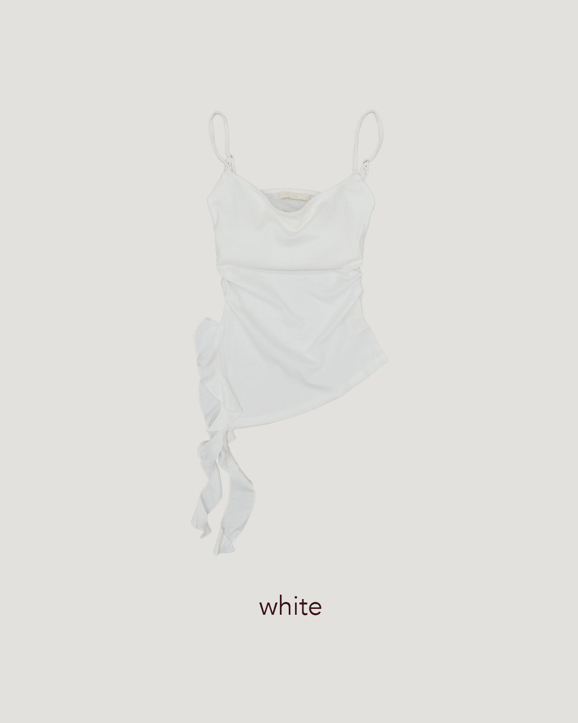 ruffle asymmetry camisole