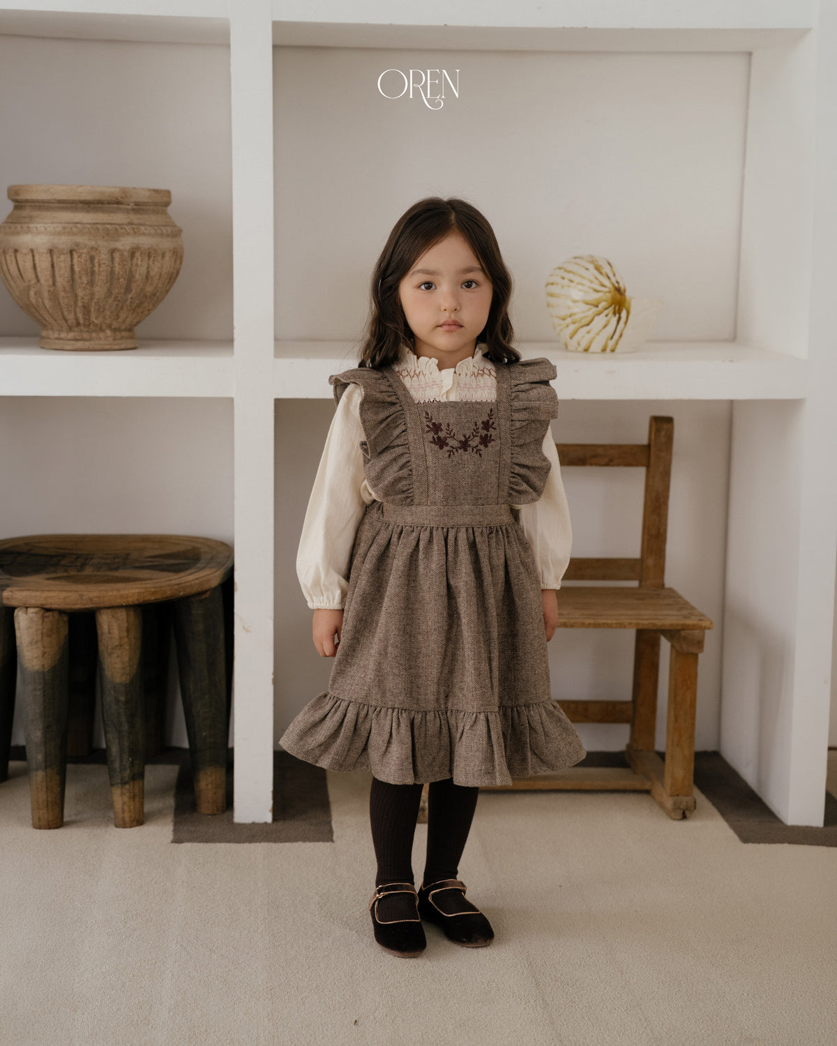【OREN】solen suspender dress