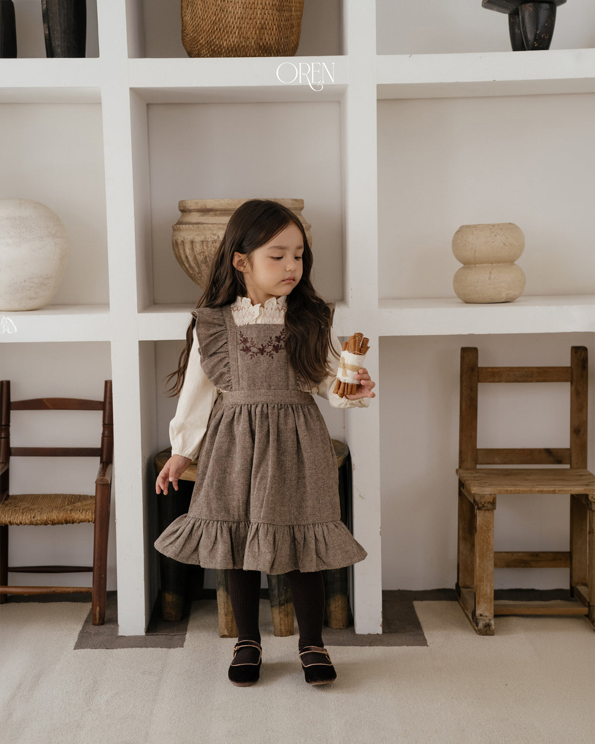 【OREN】solen suspender dress