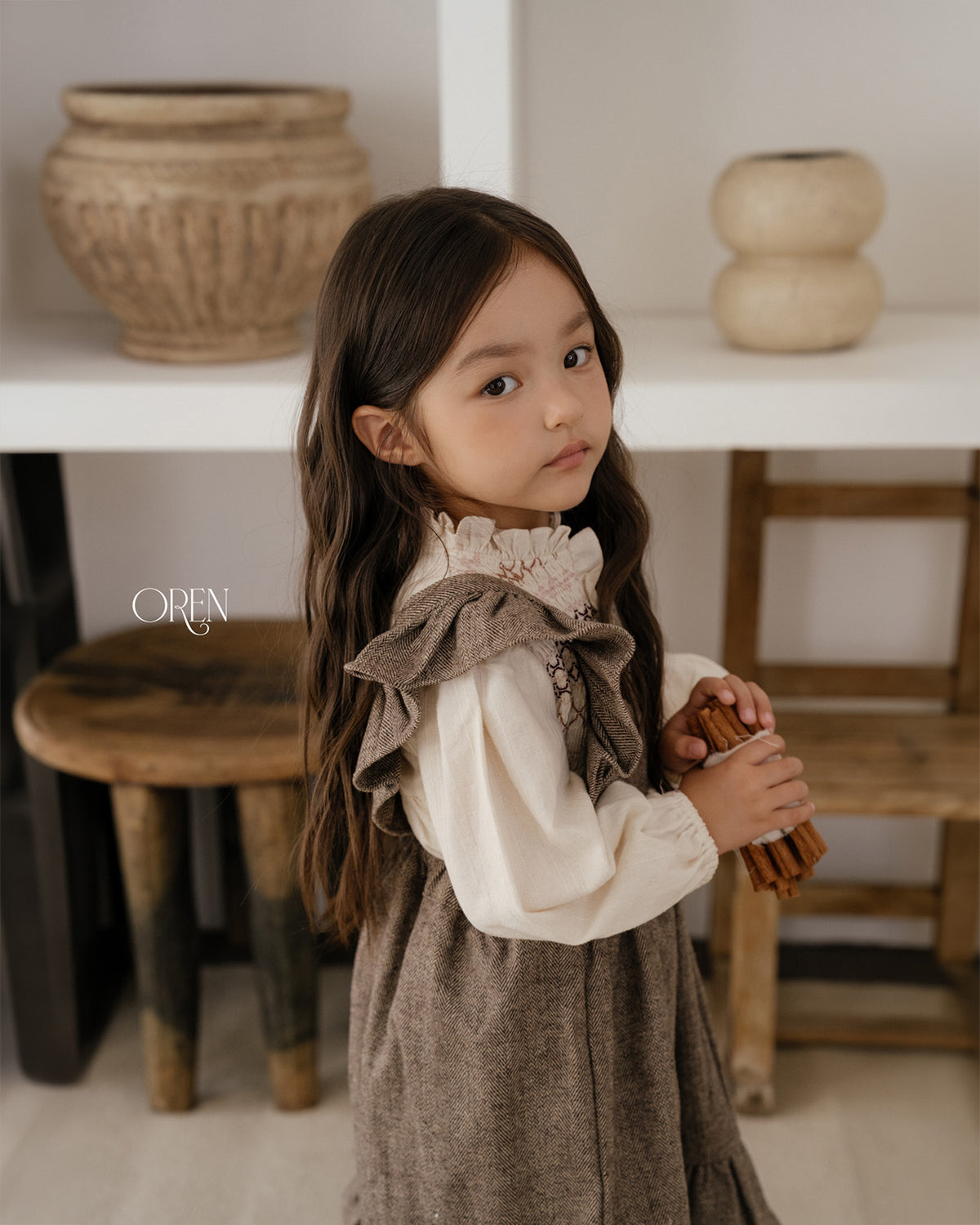 【OREN】solen suspender dress