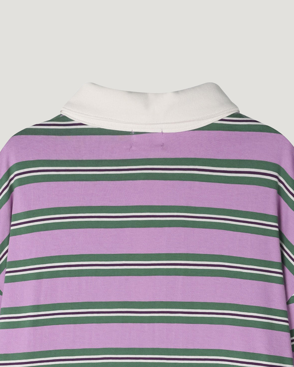 multi stripe rugby shirt