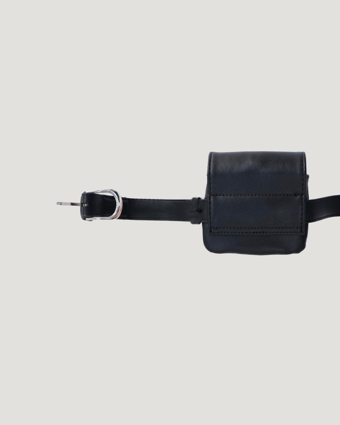 faux leather pouch belt