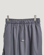 side shirring long skirt